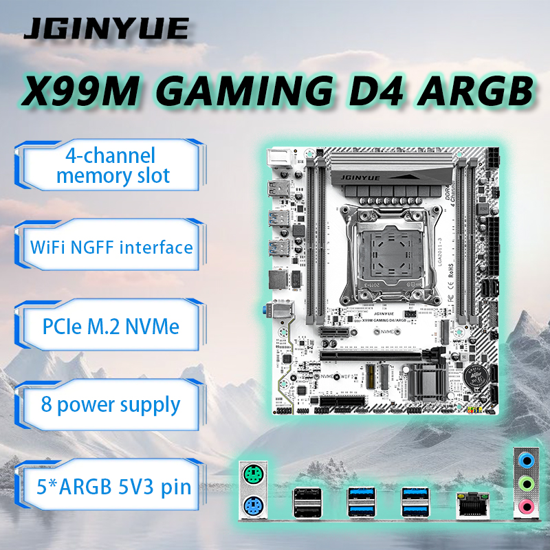 Ecc Ram Server - JGINYUE X99 Moederbord LGA2011-3 M-ATX Voor