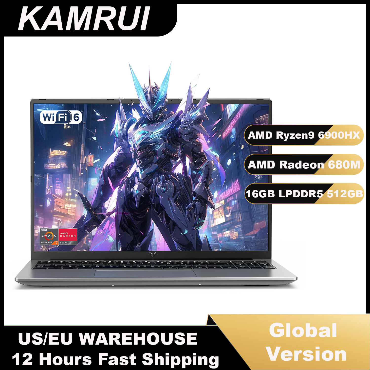 Ddr4 2400Mhz - KAMRUI 16 inch laptop AMD Ryzen