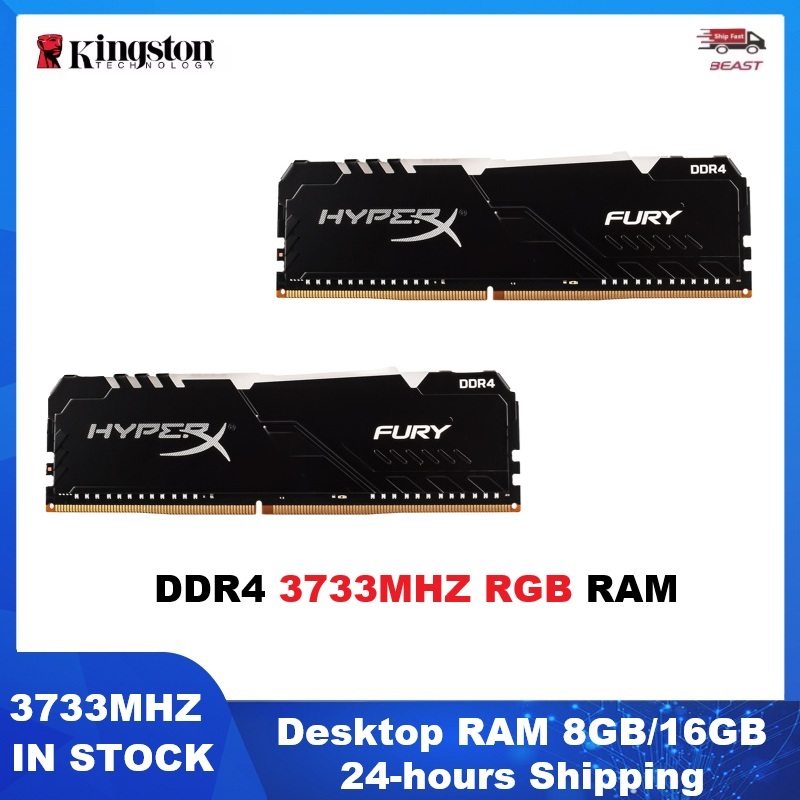Ddr4 3200 16Gb - HYPERX FURY DDR4 Desktopgeheugen RGB Ram