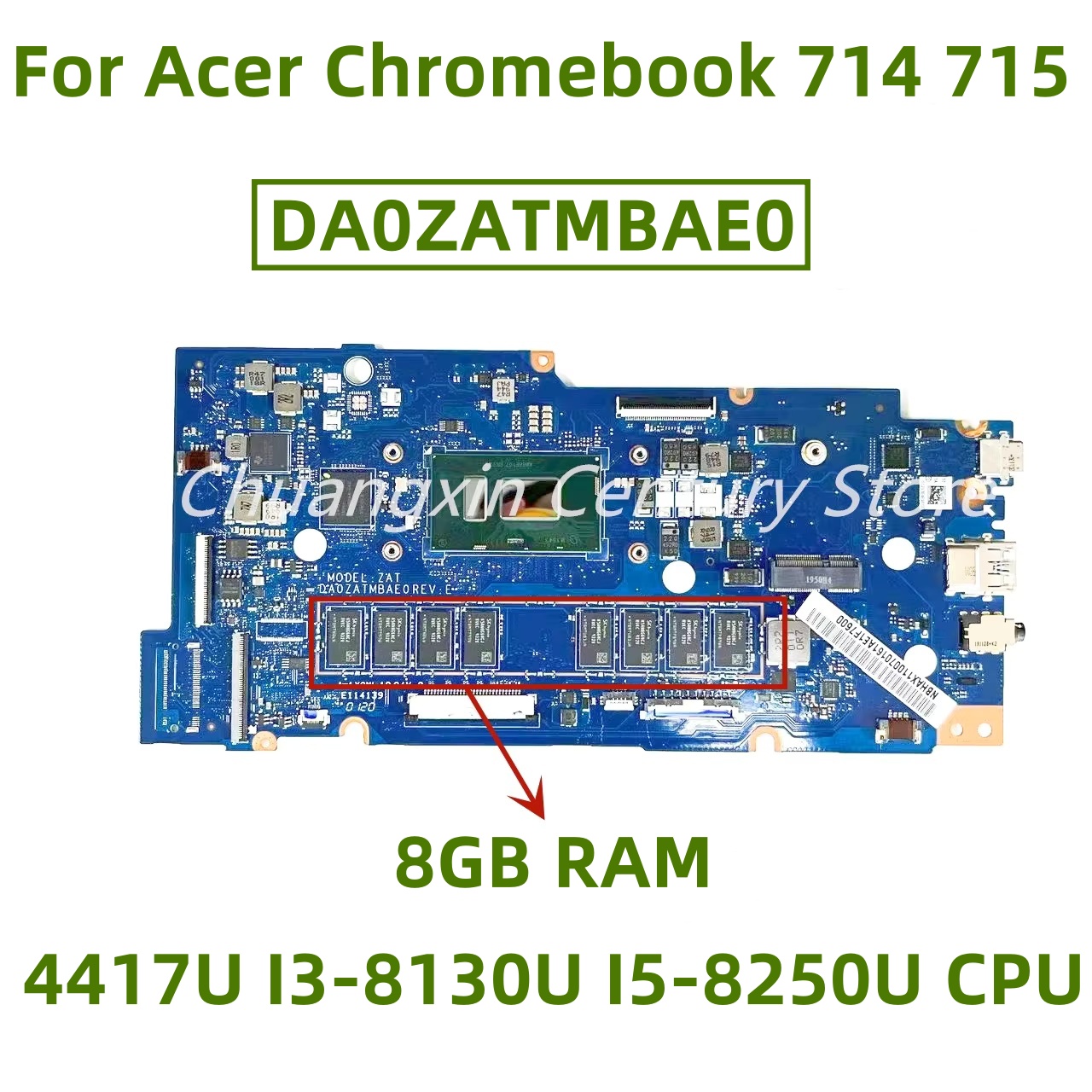 Ddr4 8Gb - DA0ZATMBAE0 moederbord voor Acer Chromebook 714