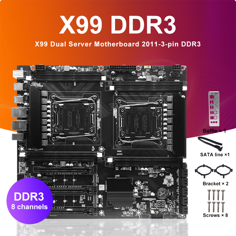 Ecc Ram Server - X99 Dual-socket Cpu Moederbord Lga2011-3 8xddr3