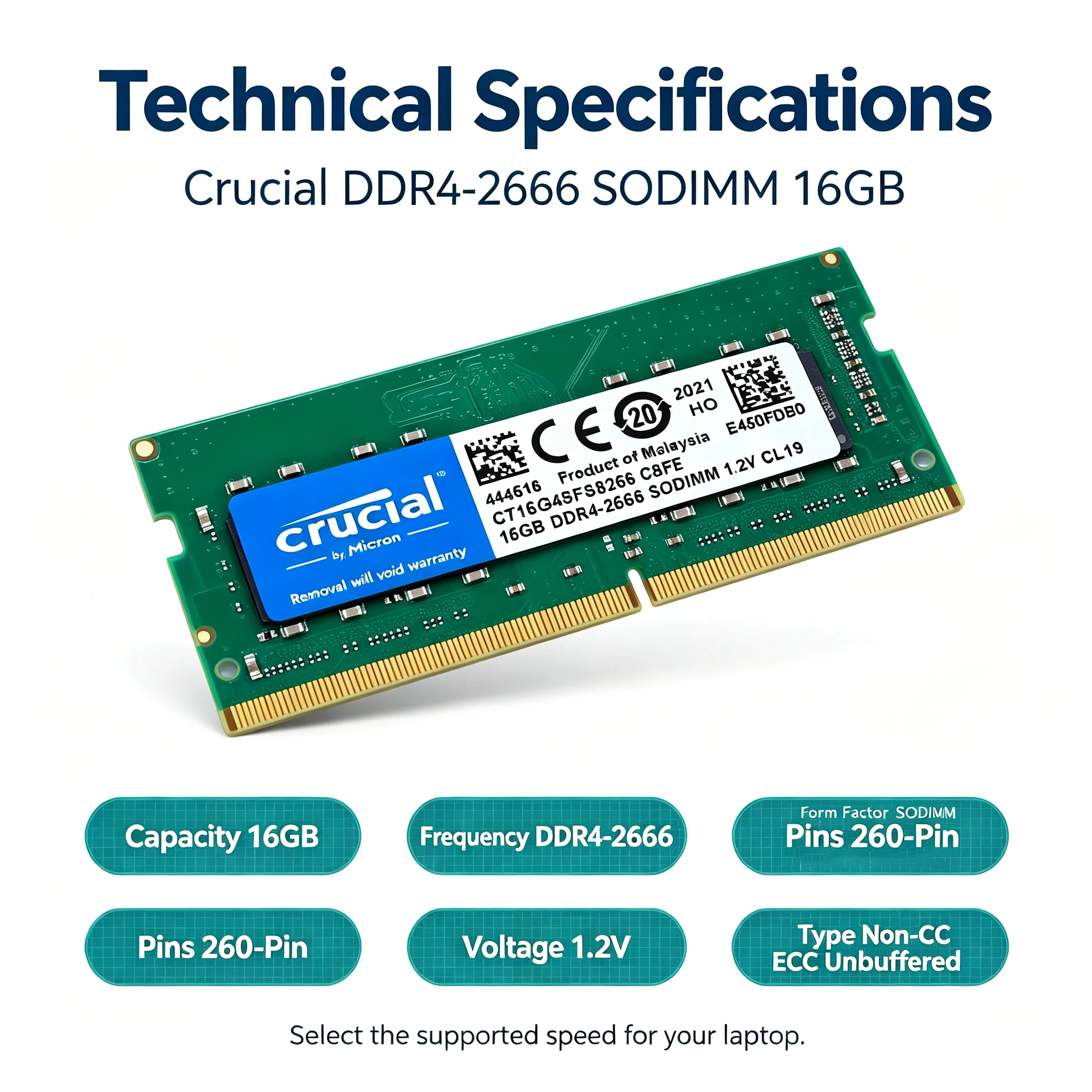 Cruciale DDR4 Laptop RAM SODIM - Sodimm Ddr4 recensie en prijs